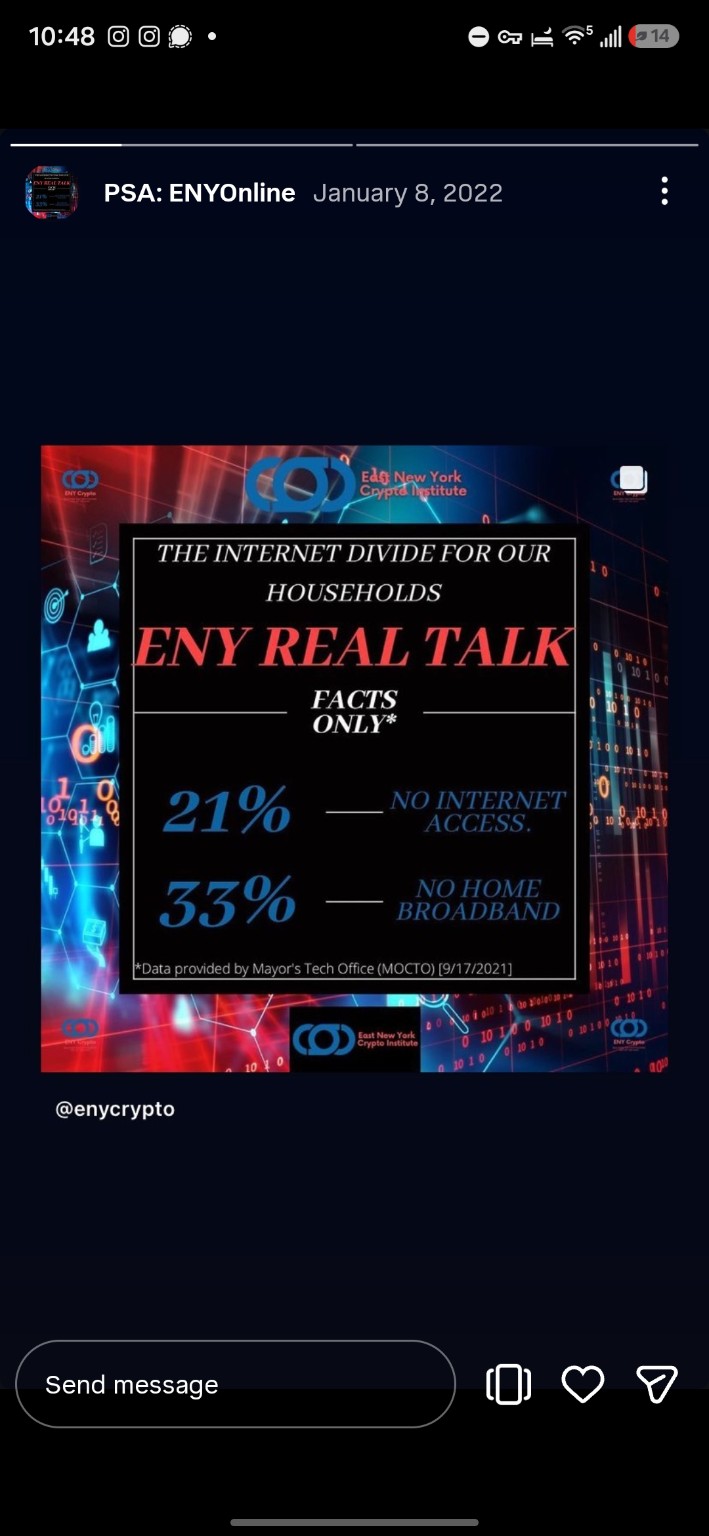 Archived ENY Online high-speed internet campaign post.